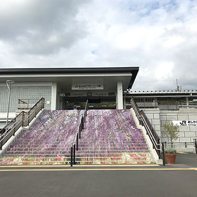 JR両毛駅「あしかがフラワーパーク」