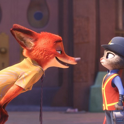 映画「ズートピア」のジュディとニック