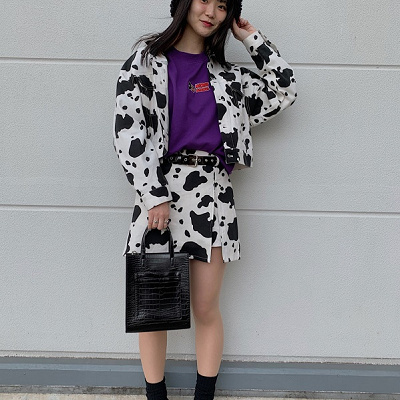 まるでクルエラ！？なヴィラン風ディズニーコーデ