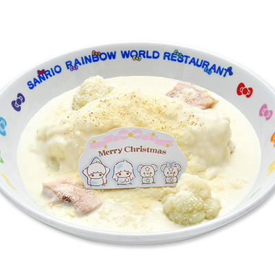 キキララのホワイトスノーオムライス