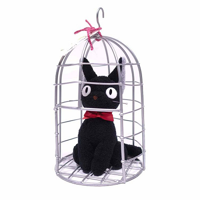 魔女の宅急便　ぬいぐるみ　おすまし　ジジ　カゴ入りS