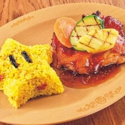 キノピオカフェ：照り焼きチキン＆スーパースター・ライス