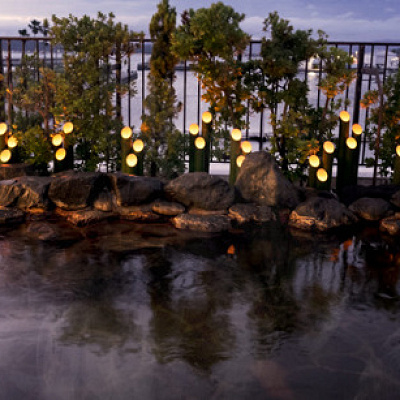 紀州黒潮温泉の露天風呂