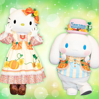 新コスチュームのキティとシナモン