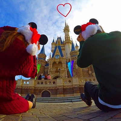 クリスマスカラーのニット