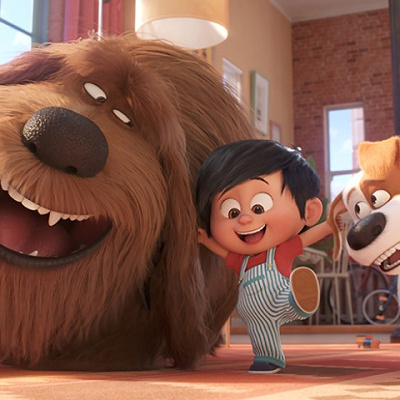 マックス＆デュークと遊ぶリアム