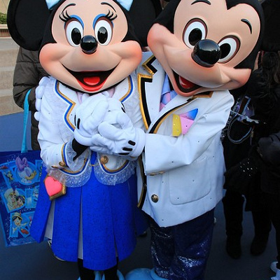 整列グリのミッキーとミニー