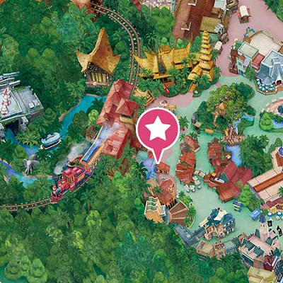 アドベンチャーランド・バザールの場所