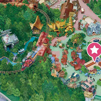 クリスタルパレス・レストランの場所