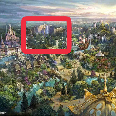 ラプンツェルの森エリアの場所