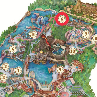 ハンガーステージ横のワゴンの場所