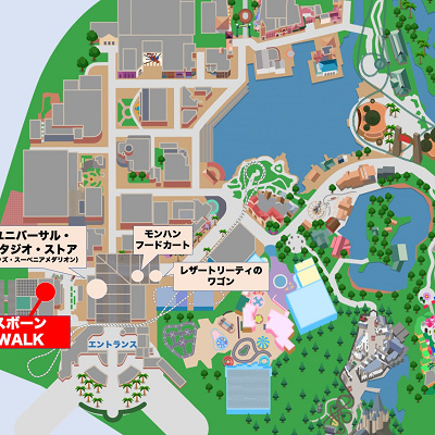 USJ×モンハンコラボアトラクションの場所