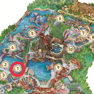 リドアイル前のワゴンの場所