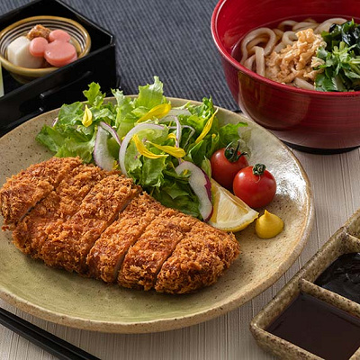 ロースかつとうどん膳