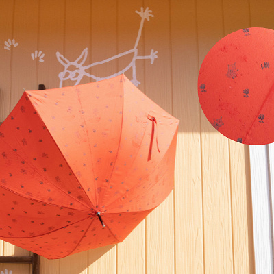 雨で柄が浮き出る長傘 リトルミイ／ムーミンバレーパークグッズ