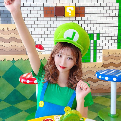 ルイージのコスプレ