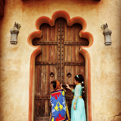 魔法の絨毯着ぐるみコーデ