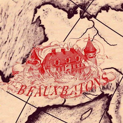 魔法学校の世界地図（ボーバトン魔法学校）