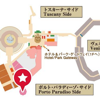 チャペル・ミラコスタの地図