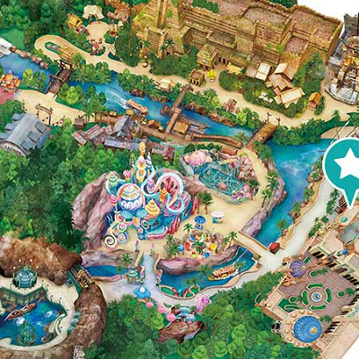 ディズニーシーチュロス：サルタンズ・オアシスの場所マップ