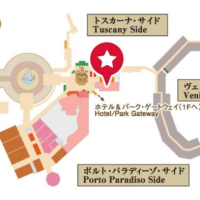 ベッラヴィスタ・ラウンジの地図