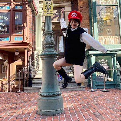 マリオコーデでマリオジャンプ！