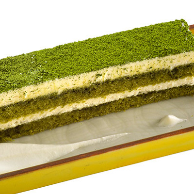 マスカルポーネクリームの抹茶ケーキ