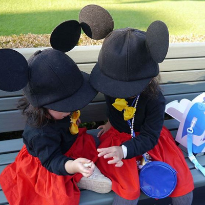 姉妹でおそろいミッキーコーデ♡