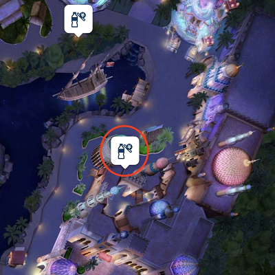 メディテレー二アンハーバーの自販機の場所