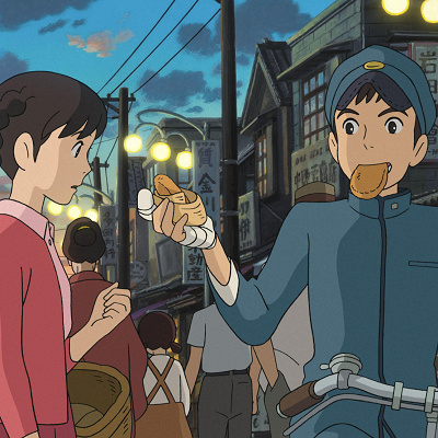 商店街で遭遇するメルと俊