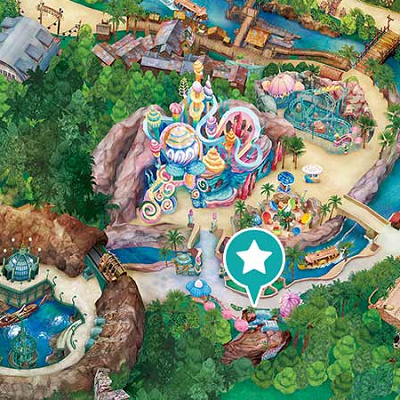 ディズニーシーの中のマーメイドラグーン