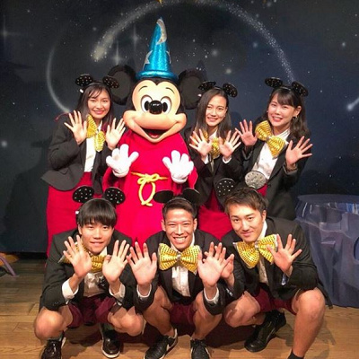 ミッキーコーデ×スパンコールカチューシャ