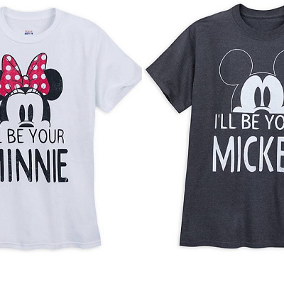 ミッキーカップルTシャツ