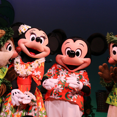 ショー中のミッキーフレンズ