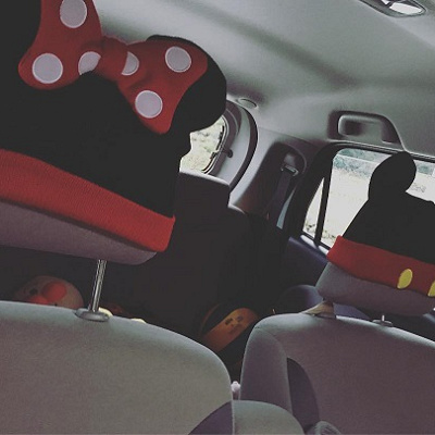 ミッキー＆ミニーのニット帽