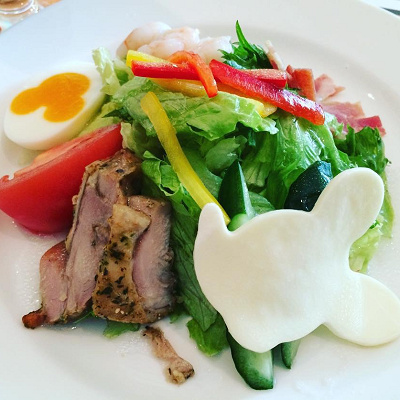 ミッキーシェイプの料理も