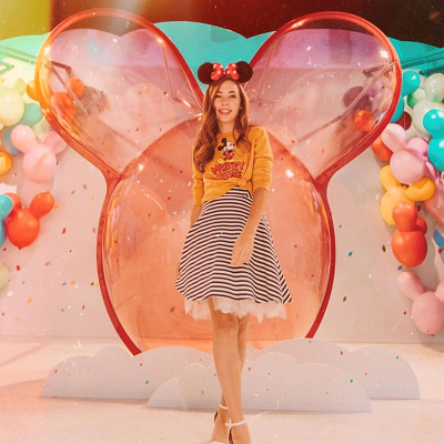 ミッキートップスコーデ④