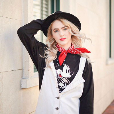 ミッキートップスコーデ⑦