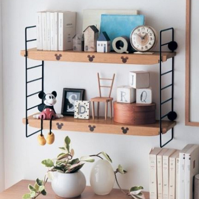 ミッキー壁面シェルフ