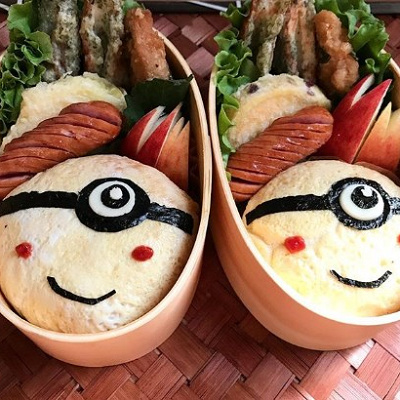 ミニオンオムライス弁当