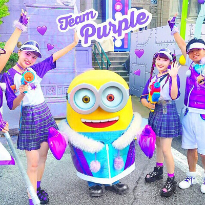 ミニオンのショーのダンサー風仮装