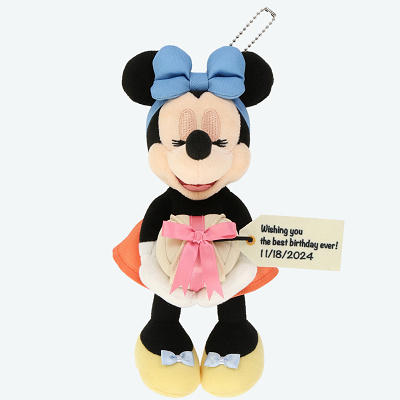 ミニー誕生日ぬいぐるみバッジ2024