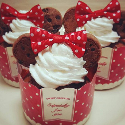 ミニーちゃんのカップケーキ