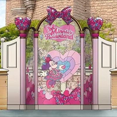 ミニーのファンダーランドのデコレーション