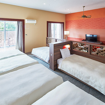 三井ガーデンホテルプラナ東京ベイの6人部屋「テラスシックスス」