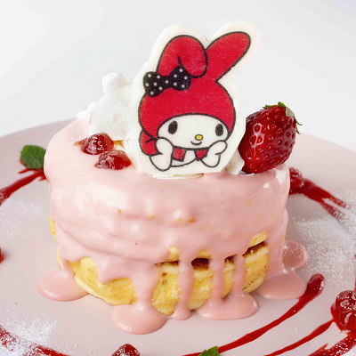 マイメロディのストロベリースフレパンケーキ