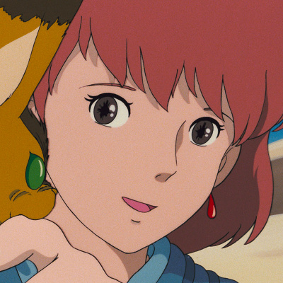 ナウシカとテト（「風の谷のナウシカ」より）