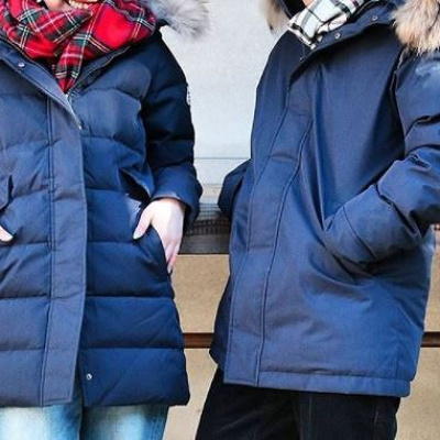 ネイビーダウンおそろい