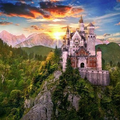 眠れる森の美女の城のモデル・ドイツにあるノイシュバンシュタイン城