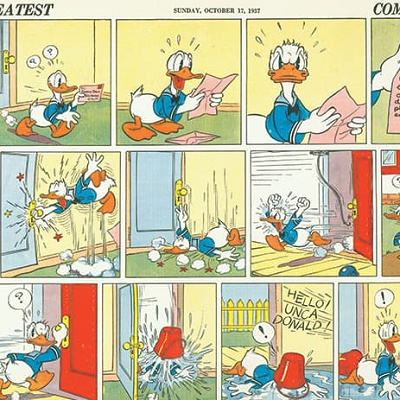 ヒューイ・デューイ・ルーイが登場した新聞